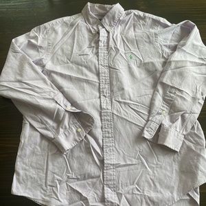 LILAC RALPH LAUREN BUTTON DOWN SHIRT